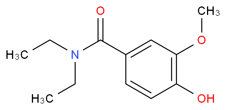 Vanillic acid diethylamide_分子结构_CAS_304-84-7)