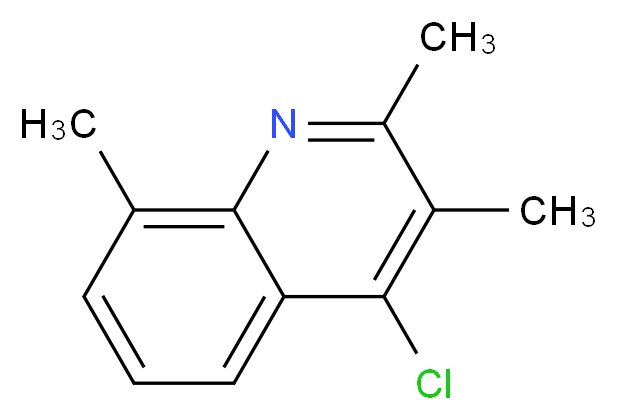 4-CHLORO-2,3,8-TRIMETHYLQUINOLINE_分子结构_CAS_1203-45-8)