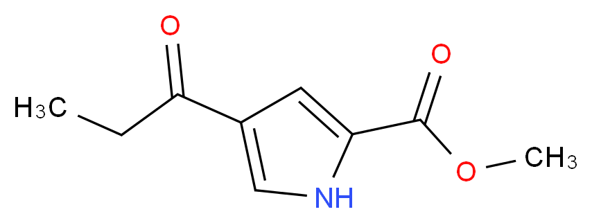 Methyl 4-propionyl-1H-pyrrole-2-carboxylate_分子结构_CAS_)