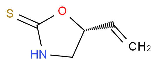 (5R)-5-ethenyl-1,3-oxazolidine-2-thione_分子结构_CAS_1072-93-1