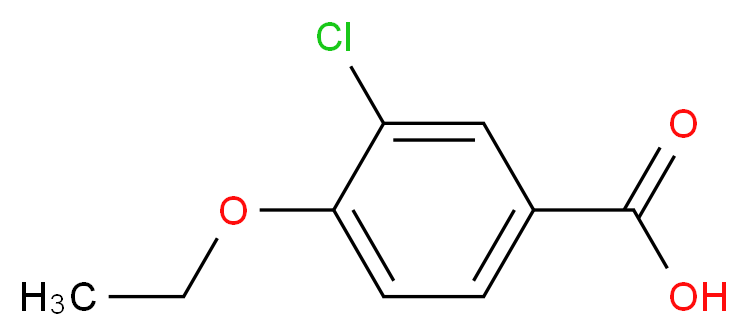 3-氯-4-乙氧基苯甲酸_分子结构_CAS_213598-15-3)