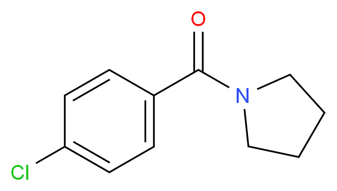 1-(4-Chlorobenzoyl)pyrrolidine_分子结构_CAS_19202-05-2)