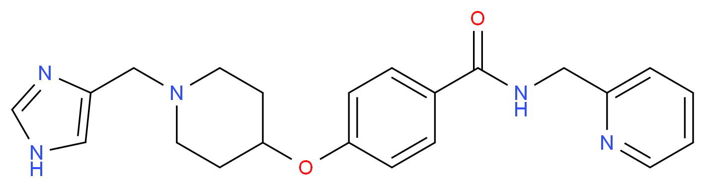 4-{[1-(1H-imidazol-4-ylmethyl)-4-piperidinyl]oxy}-N-(2-pyridinylmethyl)benzamide_分子结构_CAS_)