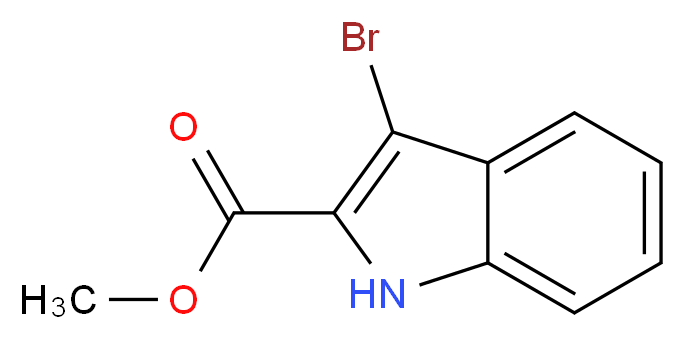 Methyl 3-bromo-1H-indole-2-carboxylate_分子结构_CAS_220664-31-3)