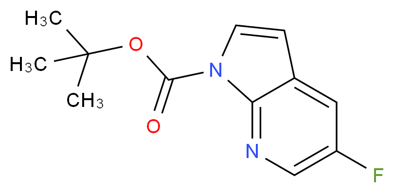 5-Fluoro-pyrrolo[2,3-b]pyridine-1-carboxylic acid tert-butyl ester_分子结构_CAS_928653-77-4)