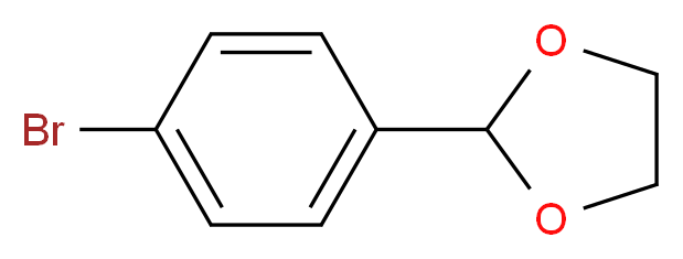 2-(4-Bromophenyl)-1,3-dioxolane_分子结构_CAS_10602-01-4)