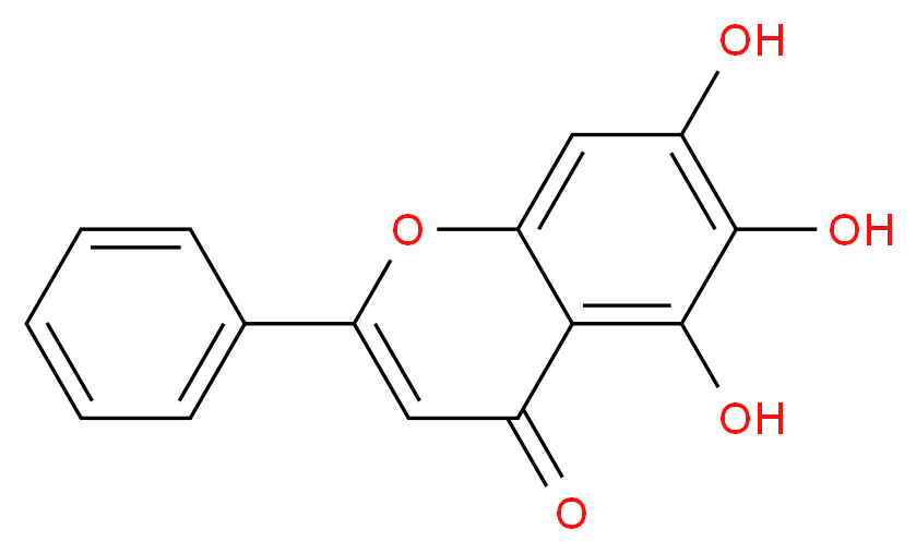 5,6,7-trihydroxy-2-phenyl-4H-chromen-4-one_分子结构_CAS_)