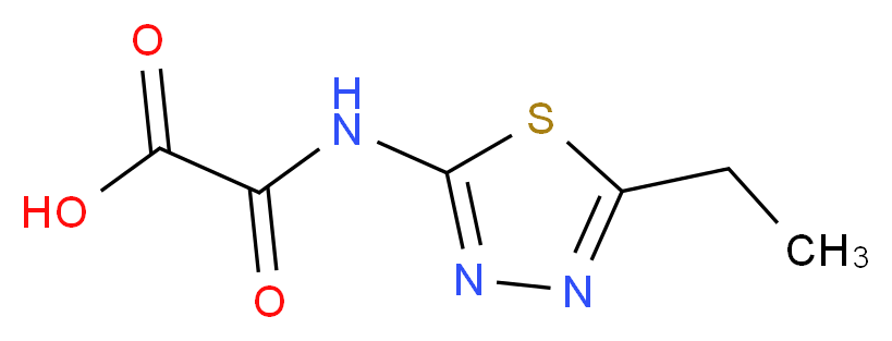 [(5-ethyl-1,3,4-thiadiazol-2-yl)carbamoyl]formic acid_分子结构_CAS_83244-82-0