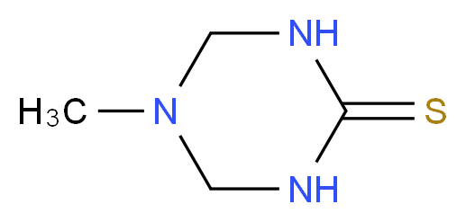 5-methyl-1,3,5-triazinane-2-thione_分子结构_CAS_6746-27-6