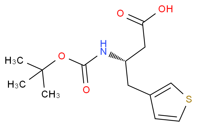 Boc-(S)-3-amino-4-(3-thienyl)-butyric acid_分子结构_CAS_270263-00-8)