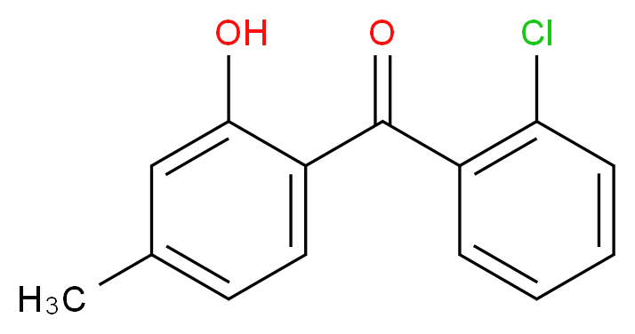 2-(2-chlorobenzoyl)-5-methylphenol_分子结构_CAS_107623-97-2