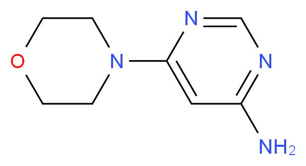 6-(morpholin-4-yl)pyrimidin-4-amine_分子结构_CAS_96225-80-8