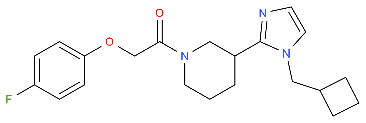 3-[1-(cyclobutylmethyl)-1H-imidazol-2-yl]-1-[(4-fluorophenoxy)acetyl]piperidine_分子结构_CAS_)