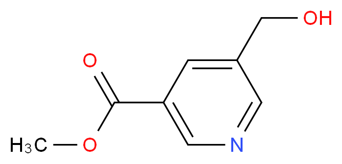 methyl 5-(hydroxymethyl)pyridine-3-carboxylate_分子结构_CAS_129747-52-0