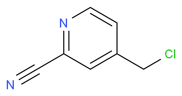 4-(chloromethyl)pyridine-2-carbonitrile_分子结构_CAS_)