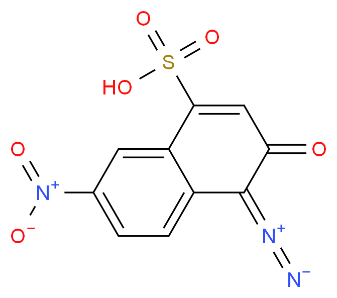 7-nitro-3-oxo-4-(λ<sup>5</sup>-diazynylidene)-3,4-dihydronaphthalene-1-sulfonic acid_分子结构_CAS_63589-25-3