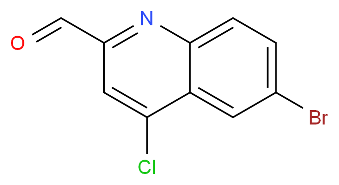 6-BROMO-4-CHLOROQUINOLINE-2-CARBOXALDEHYDE_分子结构_CAS_904369-49-9)