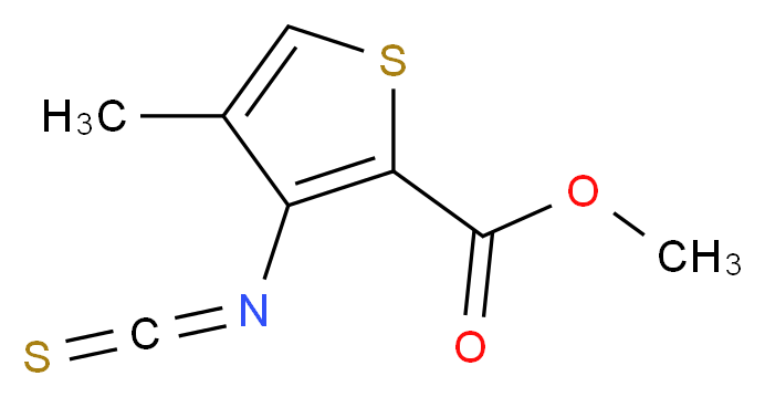 methyl 3-isothiocyanato-4-methylthiophene-2-carboxylate_分子结构_CAS_81321-15-5)