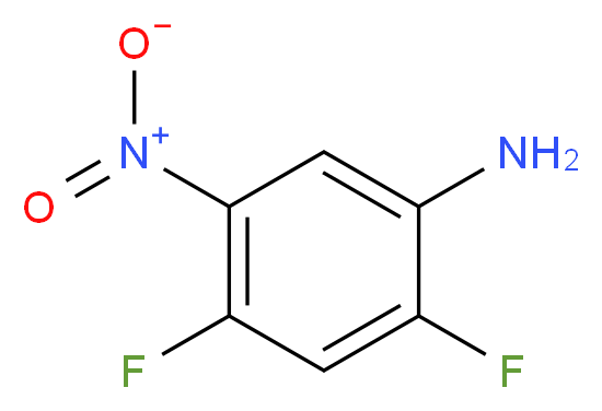 2,4-Difluoro-5-nitroaniline_分子结构_CAS_123344-02-5)