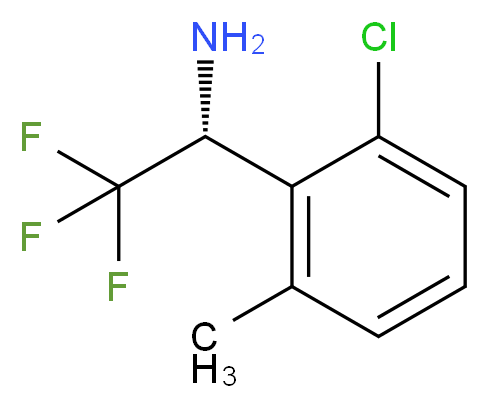 (1R)-1-(6-CHLORO-2-METHYLPHENYL)-2,2,2-TRIFLUOROETHYLAMINE_分子结构_CAS_)