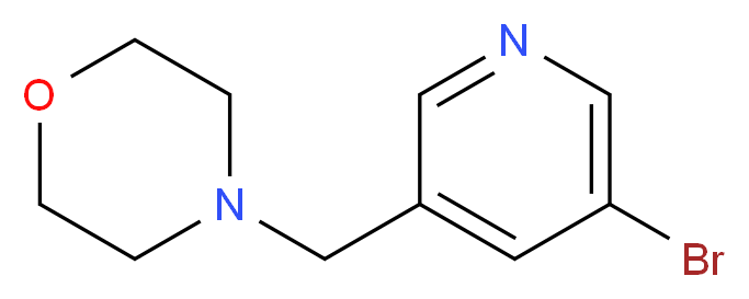 4-[(5-bromopyridin-3-yl)methyl]morpholine_分子结构_CAS_364793-91-9