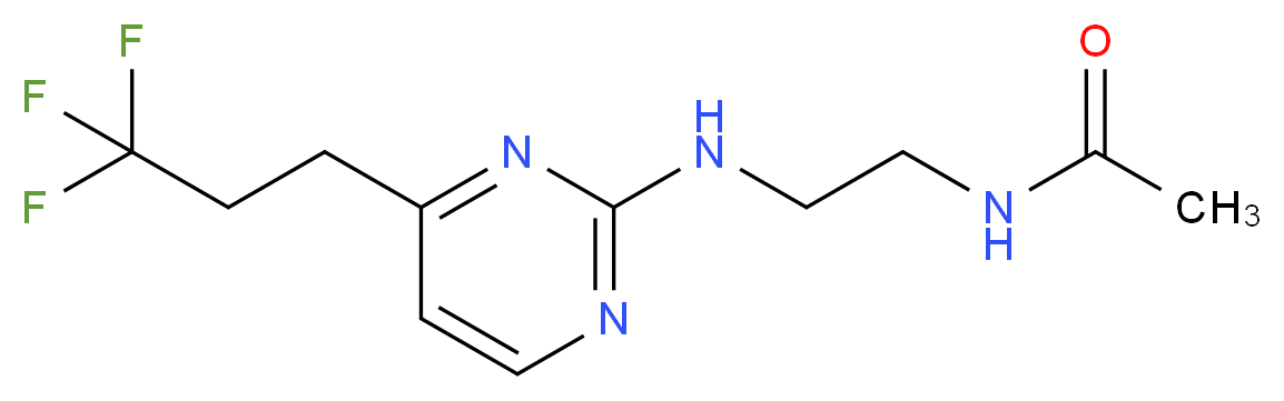 N-(2-{[4-(3,3,3-trifluoropropyl)pyrimidin-2-yl]amino}ethyl)acetamide_分子结构_CAS_)
