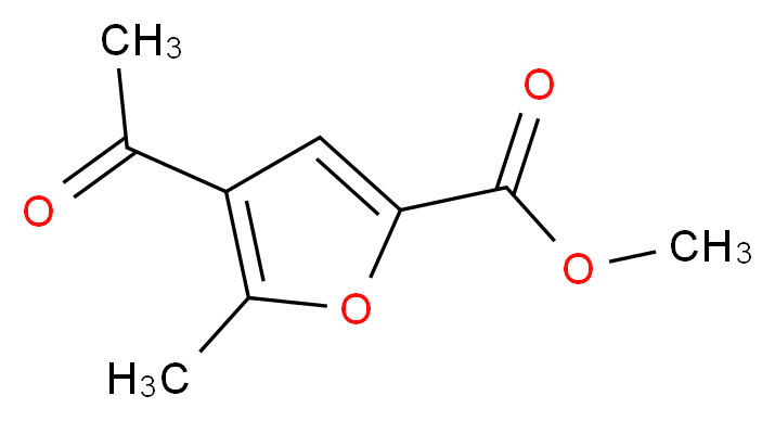 methyl 4-acetyl-5-methyl-2-furoate_分子结构_CAS_29172-10-9)