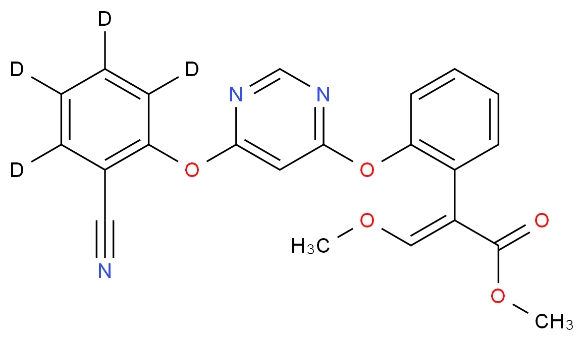 Azoxystrobin-d4_分子结构_CAS_)
