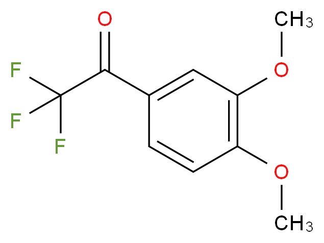 1-(3,4-dimethoxyphenyl)-2,2,2-trifluoroethan-1-one_分子结构_CAS_300374-83-8