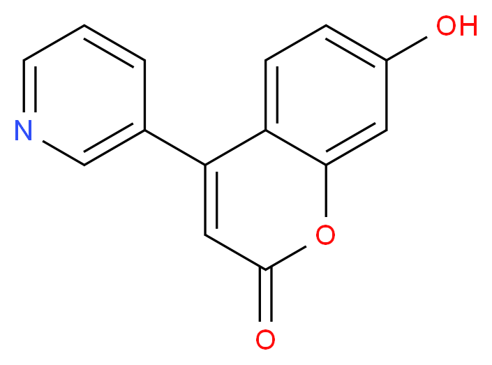 7-hydroxy-4-(pyridin-3-yl)-2H-chromen-2-one_分子结构_CAS_109512-76-7