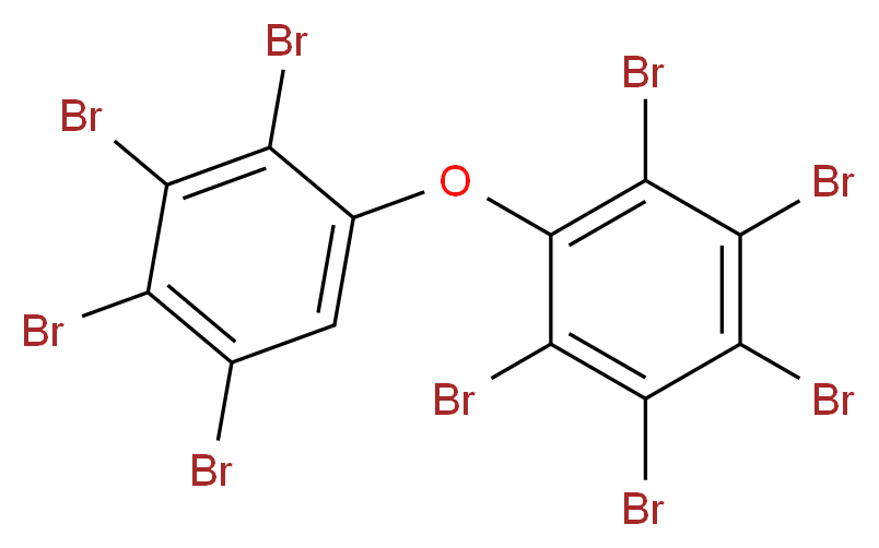 1,2,3,4,5-pentabromo-6-(2,3,4,5-tetrabromophenoxy)benzene_分子结构_CAS_63387-28-0