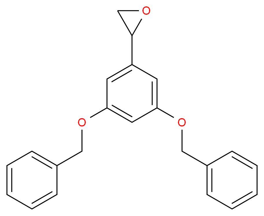 2-[3,5-bis(benzyloxy)phenyl]oxirane_分子结构_CAS_50841-47-9