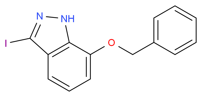 7-(benzyloxy)-3-iodo-1H-indazole_分子结构_CAS_944899-22-3