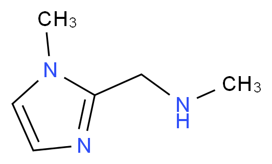 N-methyl-1-(1-methyl-1H-imidazol-2-yl)methanamine_分子结构_CAS_642075-19-2)