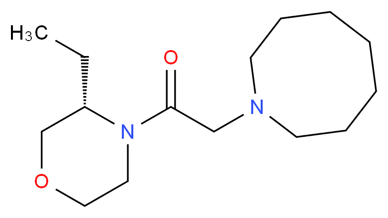1-{2-[(3S)-3-ethylmorpholin-4-yl]-2-oxoethyl}azocane_分子结构_CAS_)