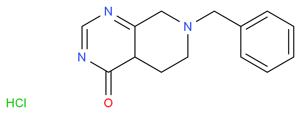 7-Benzyl-5,6,7,8-tetrahydropyrido[3,4-d]pyrimidin-4(1H)-one hydrochloride_分子结构_CAS_69981-00-6)