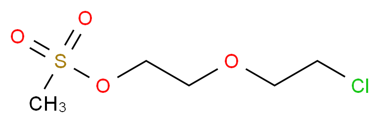 2-(2-氯乙氧基)乙基甲磺酸酯_分子结构_CAS_138139-52-3)