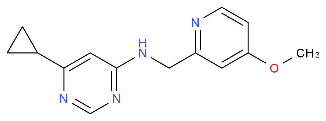 6-cyclopropyl-N-[(4-methoxypyridin-2-yl)methyl]pyrimidin-4-amine_分子结构_CAS_)