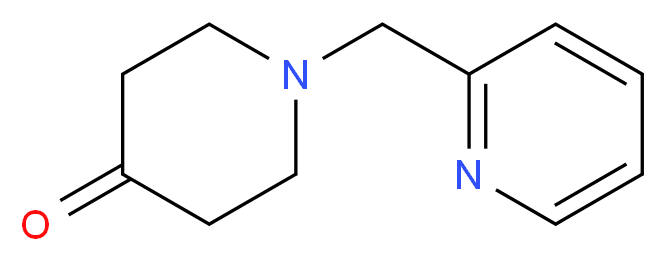 1-Pyridin-2-ylmethylpiperidin-4-one_分子结构_CAS_41661-56-7)