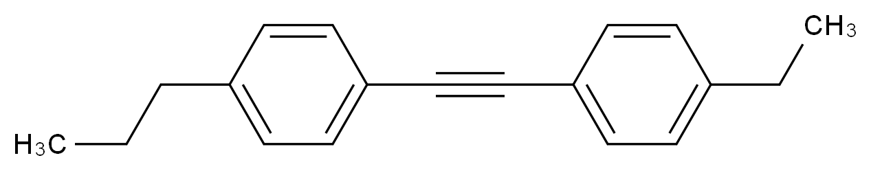 1-乙基-4-[(4-正丙烷苯基)乙炔基]苯_分子结构_CAS_102225-55-8)