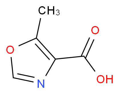 5-Methyl-1,3-oxazole-4-carboxylic acid_分子结构_CAS_103879-58-9)