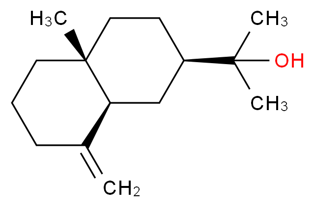 2-[(2R,4aR,8aS)-4a-methyl-8-methylidene-decahydronaphthalen-2-yl]propan-2-ol_分子结构_CAS_473-15-4