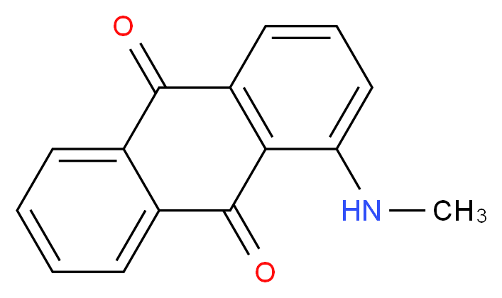 1-(methylamino)-9,10-dihydroanthracene-9,10-dione_分子结构_CAS_82-38-2