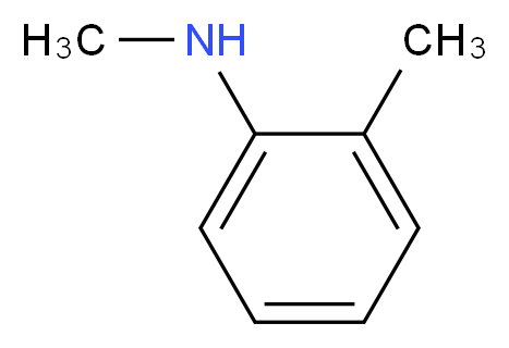 N-甲基-邻甲苯胺_分子结构_CAS_611-21-2)