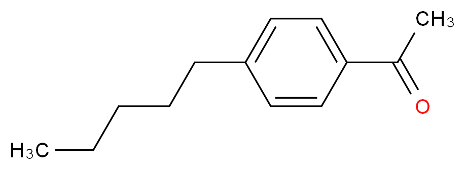 1-(4-pentylphenyl)ethan-1-one_分子结构_CAS_37593-02-5