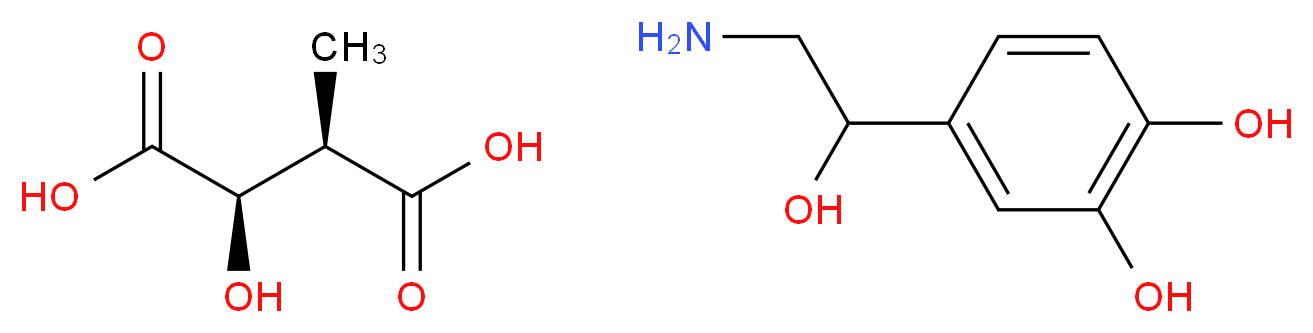 (±)-Norepinephrine (+)-bitartrate salt_分子结构_CAS_3414-63-9)