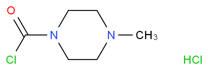 N-Methylpiperazine-4-carbamoyl chloride hydrochloride_分子结构_CAS_55112-42-0)