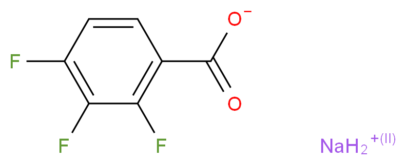 sodium 2,3,4-trifluorobenzoate_分子结构_CAS_402955-41-3