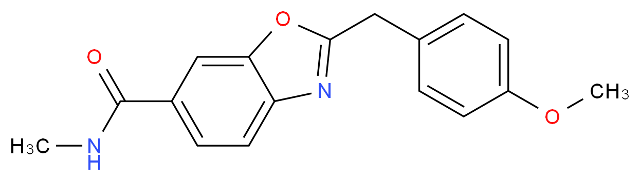 2-(4-methoxybenzyl)-N-methyl-1,3-benzoxazole-6-carboxamide_分子结构_CAS_)