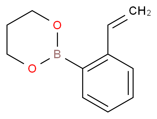 2-(2-ethenylphenyl)-1,3,2-dioxaborinane_分子结构_CAS_850567-61-2